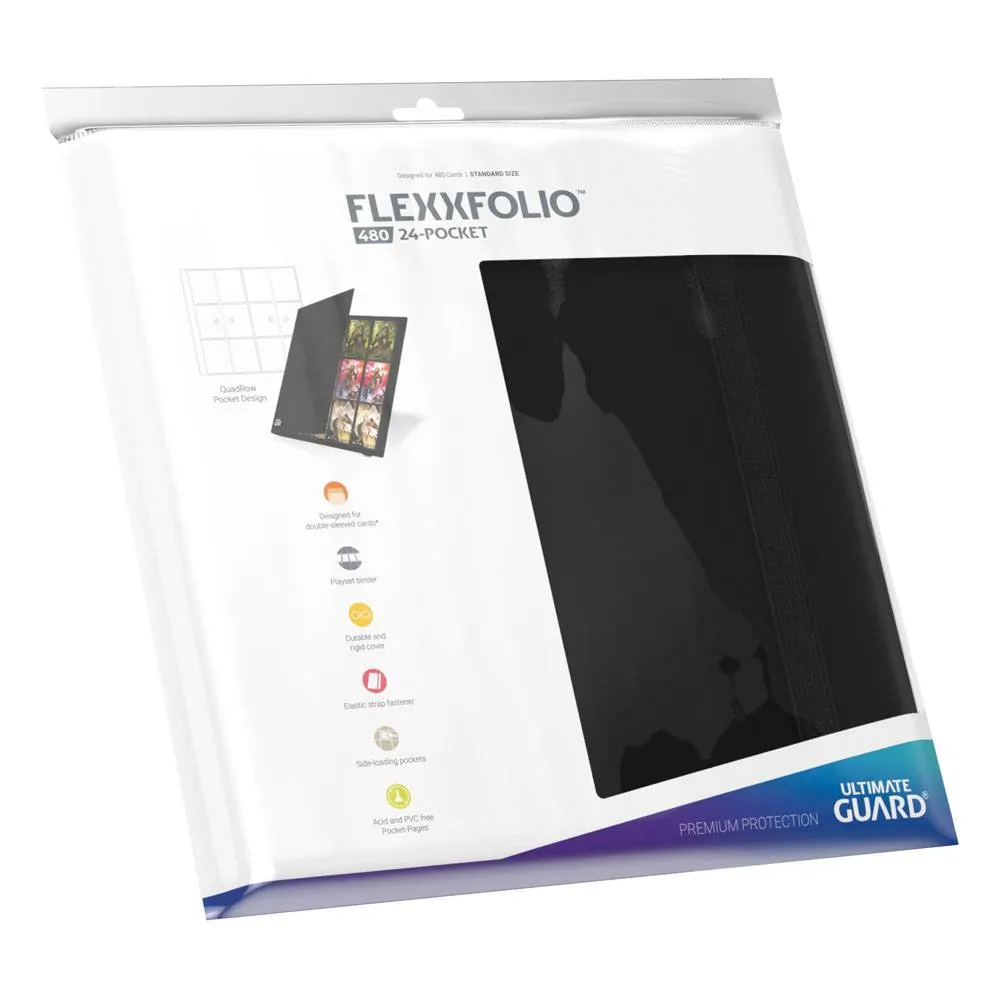 Ultimate Guard Flexxfolio (480 double-sleeved cards) 24-Pocket 70 x 94 mm - Black